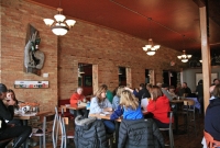 The main room at Shorts with lots of thirsty patrons