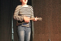 Impromptu ukelele music at Shorts