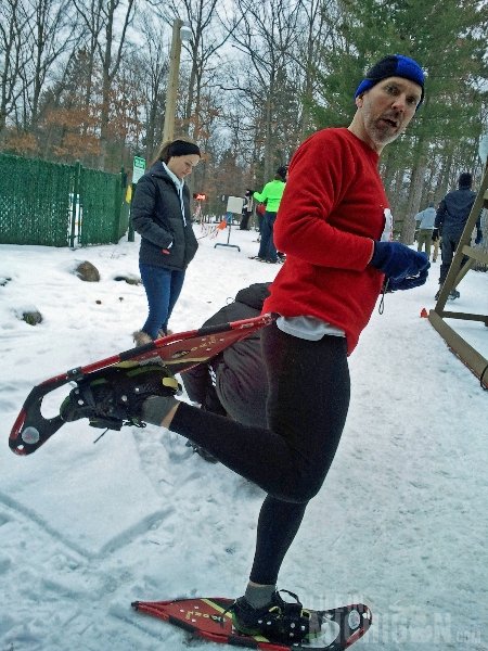 Chuck Marshall -- Bigfoot Boogie Snowshoe race in Traverse City, Mi 1-19-2013