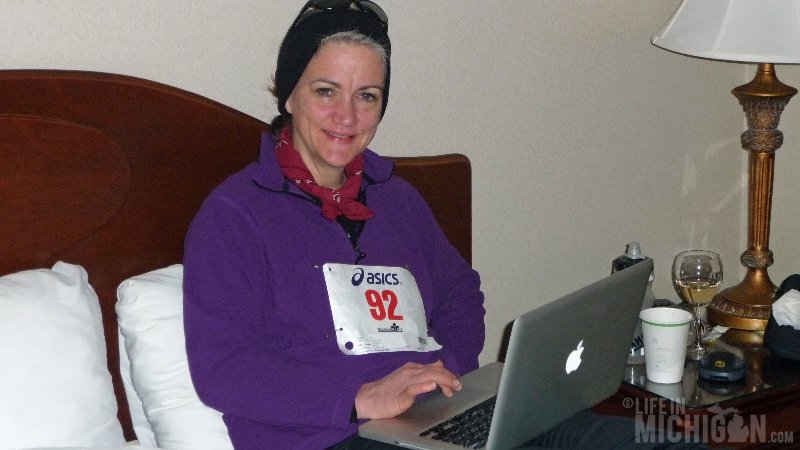 Bigfoot Boogie Snowshoe Race - Brenda Sodt Foster prerace