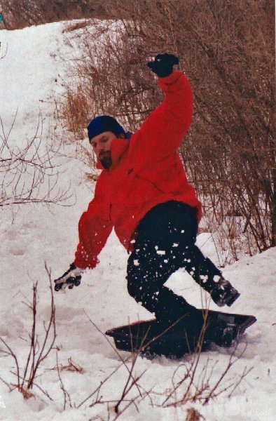 Chuck sledding back in 2004