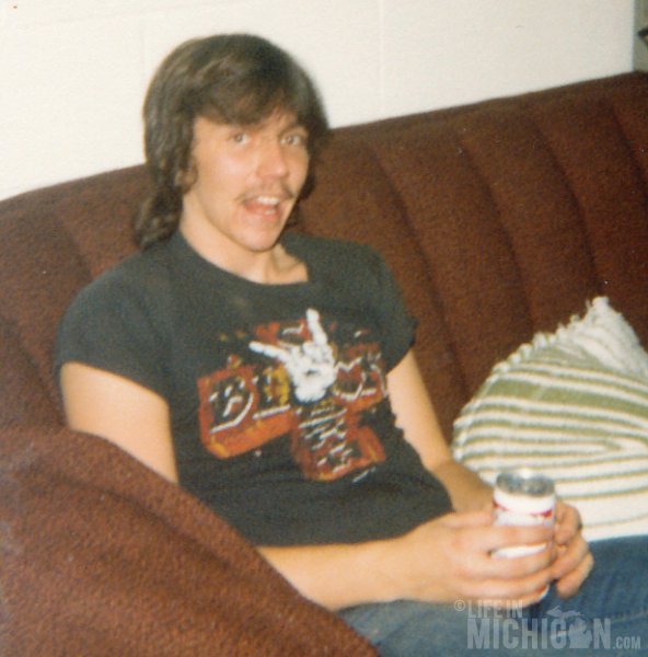 Chuck back in 1983 sporting the Black Sabbath concert t-shirt