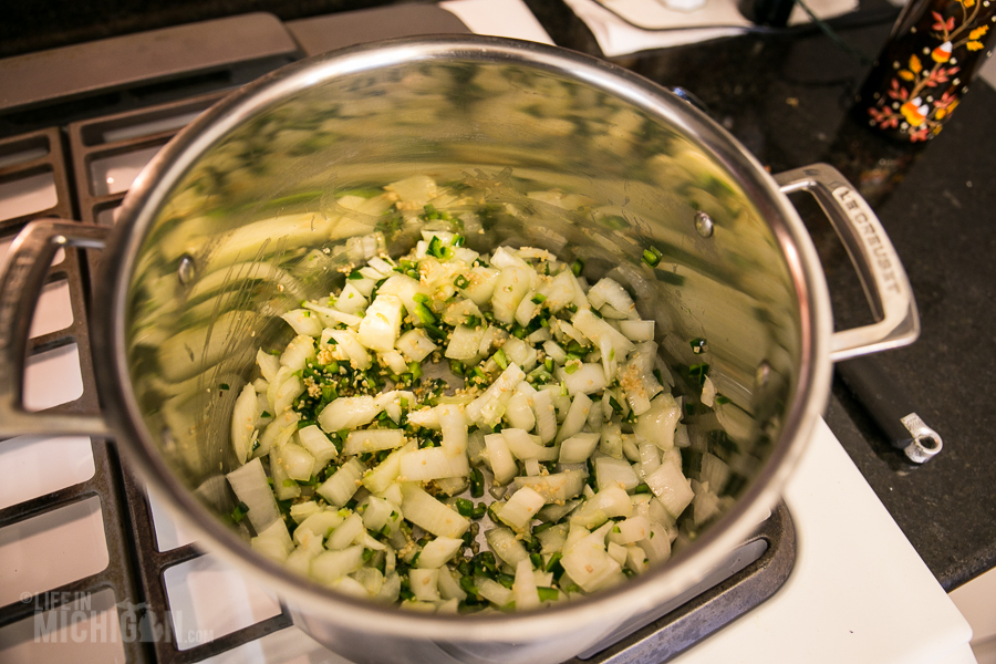 Cooking onions - 2014