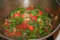 Beans and Greens simmering