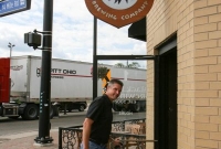 Jeff entering the brewery
