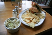 Dimitri - vegan sandwich with Asian slaw at Cafe Ollie