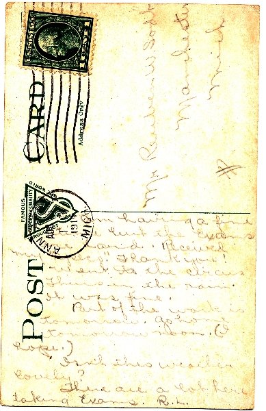 Ruth's note to Reuben 1914 