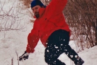 Chuck sledding back in 2004