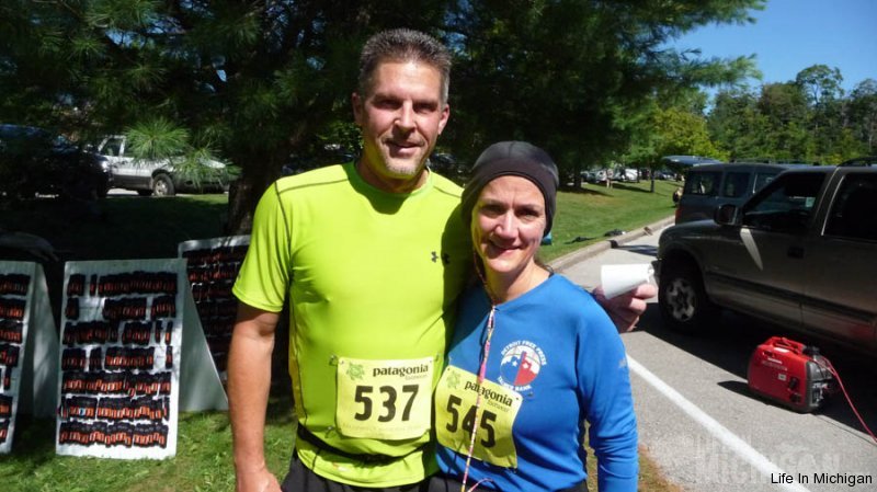 Jeff and Brenda after 25k of joy ! :)