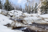 Yellow Dog River Snowshoe - U.P. Winter - 2014 -10