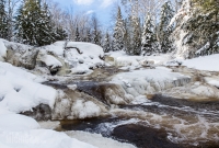 Yellow Dog River Snowshoe - U.P. Winter - 2014 -11