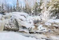 Yellow Dog River Snowshoe - U.P. Winter - 2014 -14