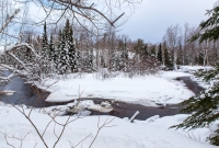 Yellow Dog River Snowshoe - U.P. Winter - 2014 -5