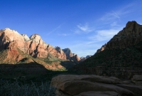 Zion Canyon in the morning from Watchman Trail