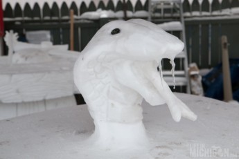 Snake Snow Sculptures, Dark Horse Taproom Staff Beer Contest